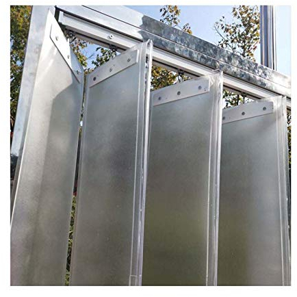 LJIANW PVC Streifenvorhang Lamellen, Anpassbar PVC-Vorhang Faltbar Schiebetür Windschutzscheibe Isolierung Trennvorhang, 1,5 Mm Breite 18cm Undurchsichtiges PVC (Color : 1.5mm, Size : 1.35X2.1M)