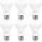 SanGlory E27 LED Birne Kaltweiß 7Watt, 810 Lumen pro Reflektorlampe, entspricht 60Watt Glühlampe, 6000K, R63 E27 LED-Strahler, 120° Abstrahlwinkel, E27 LED Leuchtmittel, 6er Pack