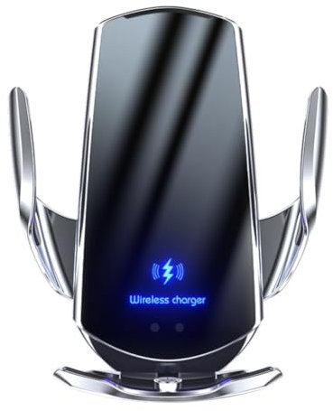 LANMOU Porte Telephone Voiture, Support Telephone Voiture Aimanté Support Portable Voiture Support Smartphone Voiture Support Telephone Voiture Grille Aeration, Ouverture Fermeture Automatiques