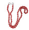 Rockreyoa Holzperlen Handykette zum Umhängen Universal Perlenkette Handyschnur Schlüsselband Handy Lanyard Anhänger Schlüsselkette Personalisierte Smartphone Necklace für Damen und Mädchen Rot
