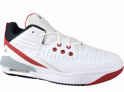 NIKE Jordan Max Aura 5 Men's Trainers Sneakers White/Black/Varsity Red DZ4353-101 UK 11.5 (EU 47)