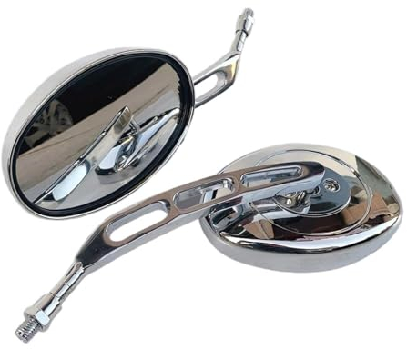 JUNOOS FÜR Y&amaha Xt 600 Für Virago 125 Für Virago 535 Für Virago 1100 Motorrad Oval Chrom Rückspiegel Motorrad Seite Spiegel Motorrad Spiegel
