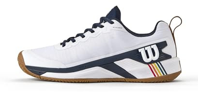 Wilson Herren Rush PRO 4.5 Clay Tennisschuh, White/Navy Blazer / Gum1a, 44 2/3 EU