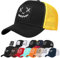 Enwokran Baseballkappe Herren Quirky Bizarre Stickerei Hüte Unisex Hip Hop Trucker Caps Verstellbare Netzrückseite UV-Schutz Sport Reisen Draußen Sonnenschutz Hüte Baseball Cap (A_Schwarz Gelb)