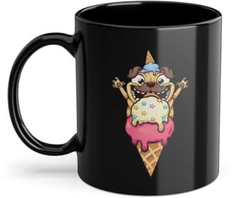 Gelato Amante Tazza di Caffè | Maker Congelato Dessert Gelato Tazza Nero (08511C)