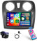 Roinvou 2+64GB Radio Coche para Renault Dacia SANDERO 2014-2017 Inalámbrico Carplay Android Auto, 9 Pulgadas Pantalla Táctil Android 15 Bluetooth Radio con WiFi GPS EQ FM/RDS SWC Cámara Trasera