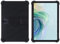 Funda de silicona para TCL Tab 11 Gen 2 de 11 pulgadas/TAB 11 FE 9465X – Funda protectora de silicona suave a prueba de golpes con soporte ajustable de policarbonato (negro)