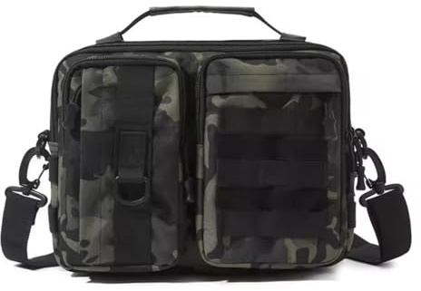 Gexgune wasserdichte Taktische Umhängetasche für Herren – leichte Molle-Schultertasche zum Wandern, Reisen, Camping und für den täglichen Gebrauch (BCP)