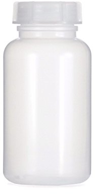 1 x 500 ml botellas de boca ancha de LDPE con cierre de rosca, botella vacía para químicos, botella de laboratorio con tapa, como recipiente de almacenamiento para laboratorio, cocina u ocio