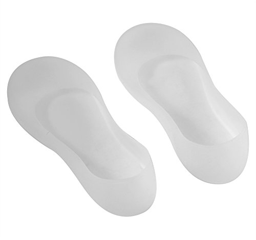 Silikon Socke, Haofy 1 Paar Silikon Feuchtigkeits Socken für Frauen und Männer, Feuchtigkeitsspendende Silikon Socken Gel Socken für Spa Socken Trockene Harte Rissige Haut Weiß (S)