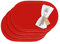 Westmark Tischsets/Platzsets, 4 Stück, 45,5 x 29 cm, Vinyl, Rot, Saleen Edition: Fun