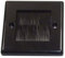 Black Face Plate Brush Single Gang Cable Entry/Exit Wall Plate