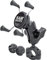 Ram Mounts Motorrad-Navigationsgeräthalterung X-Grip® Kit mit MNT Klemmschelle für Phones klein RAM-B, Unisex, Multipurpose, Ganzjährig, schwarz