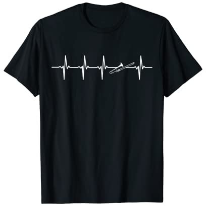 Posaunen-Herzschlag-Geschenk für Posaunen-Spieler und Posaunenisten T-Shirt