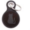 Samunshi® Katze Schlüsselanhänger Leder Gravur Motiv für Männer und Frauen Individuell Schlüssel Anhänger Geschenk 8x4,8cm dunkel braun/graviert