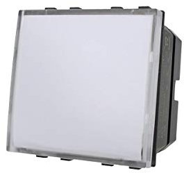 Pulsante Targa Portanome Campanello, Compatibile Con Bticino Living Light, Ocuppa 2 Posti Moduli (Nero)