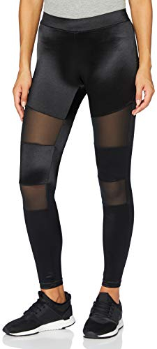 Urban Classics Ladies Shiny Tech Mesh Leggings Black S