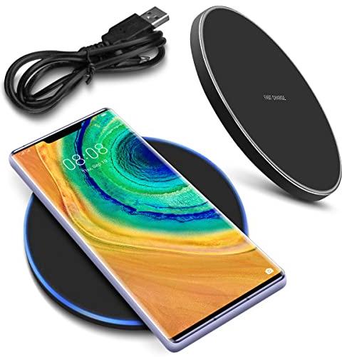 QI Wireless Kabellos Ladestation kompatibel für Huawei Mate 30 Pro Charger Induktives Universal Schnellladegerät