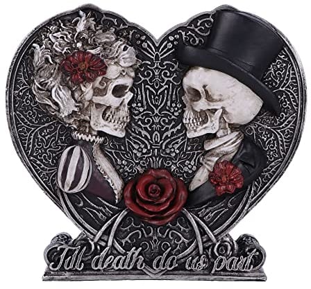 Nemesis Now Spardose Till Death Do Us Teil, 17,1 cm, Grau