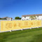 50.Goldenen Hochzeit Banner,BTZO Goldene Hochzeit Deko Stoff Banner für 50 Jubiläum Hochzeitstag Dekoration Tisch Garten Mauer Innen Außen Hintergrund Deko,270x35cm