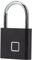 Candado Inteligente con Huella Digital 0.5S Desbloqueo a Prueba de Agua Sostener 10 Huellas Digitales Interfaz USB Candado con Huella Digital con Luz de 3 Colores Portátil para Equipaje Hogar(Negro)