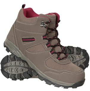 Mountain Warehouse Mcleod Women Wide Fit Walking Boots Light Brown 7
