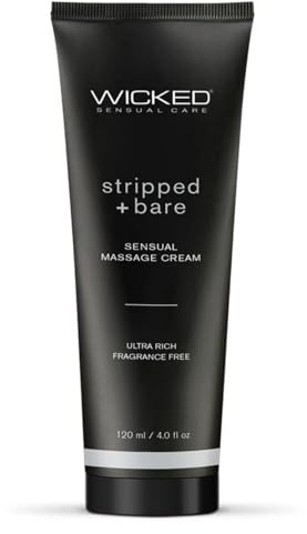 Wicked Sensual Care Massage Cream 120 ml Stripped And Bare Unscented Transparent