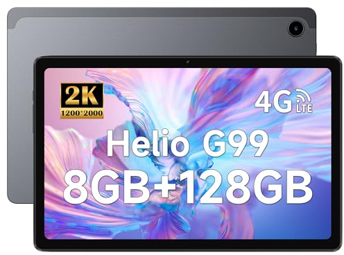 ALLDOCUBE iPlay 50 Pro Tablet 10,4 Pollici, 8GB RAM+128GB ROM(TF 2TB), Android 12, Doppio 4G LTE/SIM+WiFi, Schermo 2K, 5MP+8MP Fotocamera, Tipo-C, MTK G99 Octa Core Processore, 6000mAh