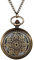 Avaner Taschenuhr mit Kette Blütenblatt Analoge Quarz Taschenuhr mit Arabische Ziffern Pocket Watch für Frauen Männer