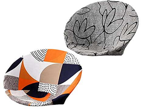 predolo 2 X Saucer Chair Covers, Washable Chair Covers, StyleH