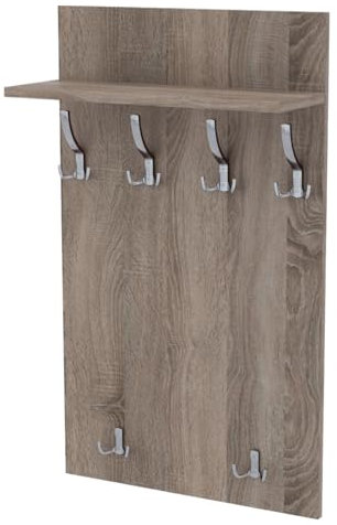 AKKE Garderobenpaneel, Wandgarderobe, PVC Maxi, Trüffel, 120cm x 60 cm
