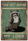 SUPERDANT Cartel de Estaño Lindo Mapache Vintage Metal Sign Divertido Baño Hierro Pared Decoración Tu Trasero Servilletas My Lord Placa de Metal Decoración Retro