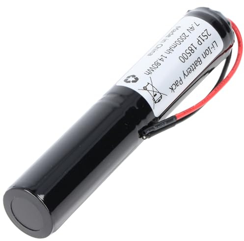 2S1P 7,2V-7,4V 2000mAh zylindrisch Li-Ion Akku mit BMS-Schutz und offenen Kabellitzen