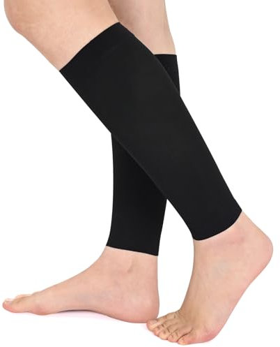 Evolyline Waden Medizinische Kompressionsstrümpfe Damen & Herren 20-30 mmHg, ohne Fuß Waden Kompression Wadenbandage Thrombosestrümpfe für Schienbeinschiene Krampfadern Ödeme Gradient Kompression