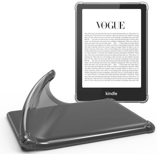 KARFUN 6,8 Zoll Kindle Paperwhite Hülle 2021(11. Generation)-Premium Schutz,Ultraweich,flexibel und transparentes TPU Case (Schwarz)