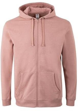 Mukua Sf270u Felpa con Cappuccio e Zip, Rosa Pallido, L Unisex-Adulto