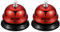 QUARKZMAN Tischglocke, 65mm(2,56) Tischklingel für Restaurants, Serviceglocke, Rot