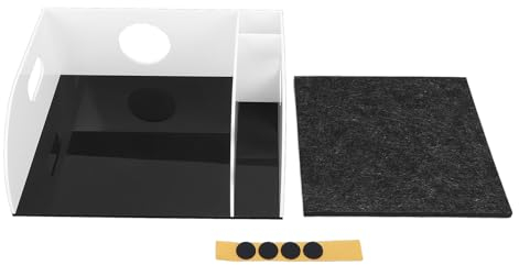 Support Organisateur de café en Plastique, Support de Rangement de Style Moderne avec Tapis Résistant à la Chaleur pour Placer la Cafetière et Les Filtres en Papier à café
