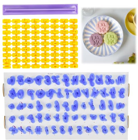 LPAMABA Tampon Lettre Alphabet Emporte Piece Lettre Alphabet Tampon Patisserie Lettre Emporte-Pièce Biscuit Emporte Piece Patisserie Emporte Piece Lettre Pate a Sucre pour Biscuits Dessert Gâteaux