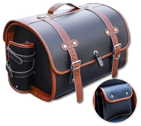 MYJDML Motorrad Hecktasche für Kawasaki Vulcan 1700 Nomad 2009-2017, 33L Motorrad Gepäcktasche Wassersichte Hecktasche Motorrad Kratzfest Motorrad Werkzeugtasche Große Kapazität,A