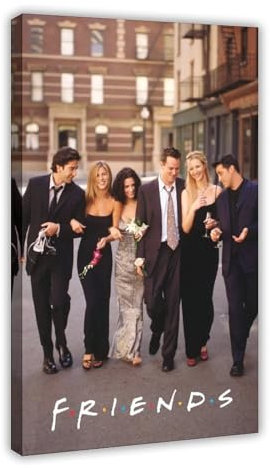 biegzc Poster su tela, motivo: Friends (1994), serie TV classica Ross Geller, decorazione per camera da letto, ufficio, stanza, regalo, 30 x 45 cm