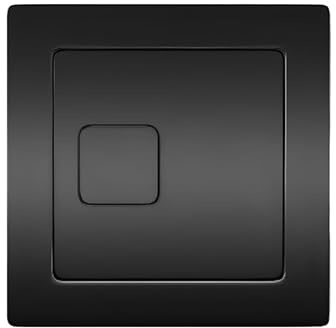 Square Black Dual Flush Button