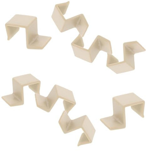 ibasenice 10St Krippenzubehör bett ersatzteile Schnalle für Babybettgitter Babybettplattenschnalle Möbelzubehör Stütze für den Kinderbettrahmen Haken für Babybettgitter Plastik Weiß