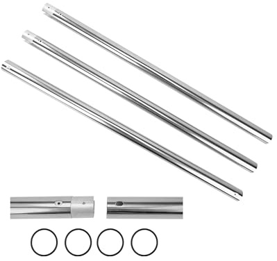 TENBEST Stainless Steel Crossbar 120-inch for Photo Studio Backdrop mount or Background Support System, Backdrop Pole for Backdrop Roller
