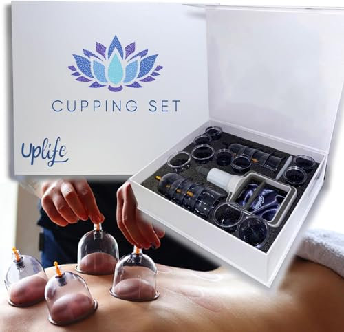 Set Coppettazione Massaggio Schiena - Coppette per Cupping Therapy, Vacuum Terapia, Ventosa Massaggio - Coppette per Trattamento Cellulite e Sollievo dai Dolori Muscolari (18)