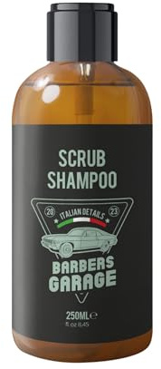 Barbers Garage – Anti-Schuppen Shampoo für Herren – reinigend und feuchtigkeitsspendend – mit Piroctone Olamin, Aloe Vera und Kamille – beruhigend Juckreiz – 250 ml
