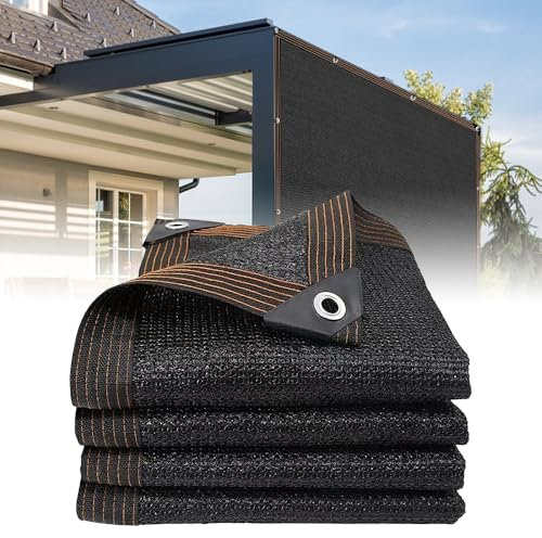Riisoyu 2x3m Toldo Vela Rectangular, UV 80% Tasa de sombreado Toldos Exterior Terraza Malla de Malla Protección Rayos Transpirable, Permeable al Agua paraTerraza, Jardín, Balcón, Camping