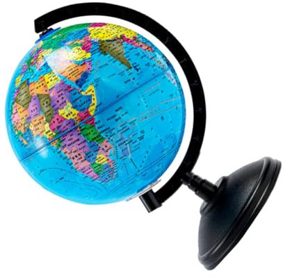 TOBBOMEY 1pc Plastic Coin Sauvetage Pot Creative Money Boîte Monde Globe Coin Stockage Jar