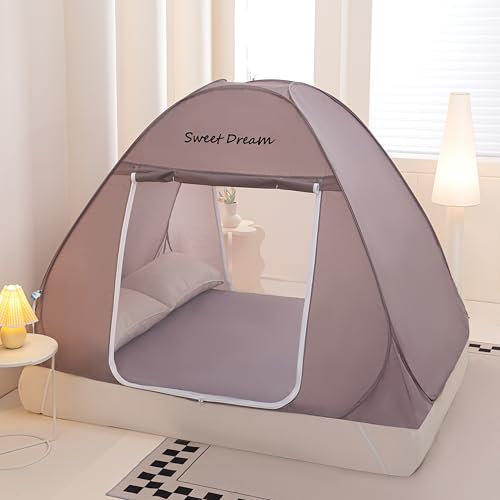 GLKEBY 150 x 200 x 150 cm Moustiquaire Occultante Pop-Up avec Housse - Étanche, Portable, Installation Instantanée pour la Maison, Le Camping, Les Voyages et l'Extérieur - Durable et Facile à Ranger