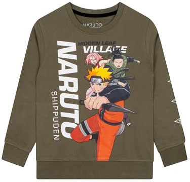 Naruto Pullover Kinder, Langarm Anime Sweatshirt Jungen, Kinderkleidung Jungen Pullover, Baumwolle Pullover Kinder, von 5 bis 13 Jahren